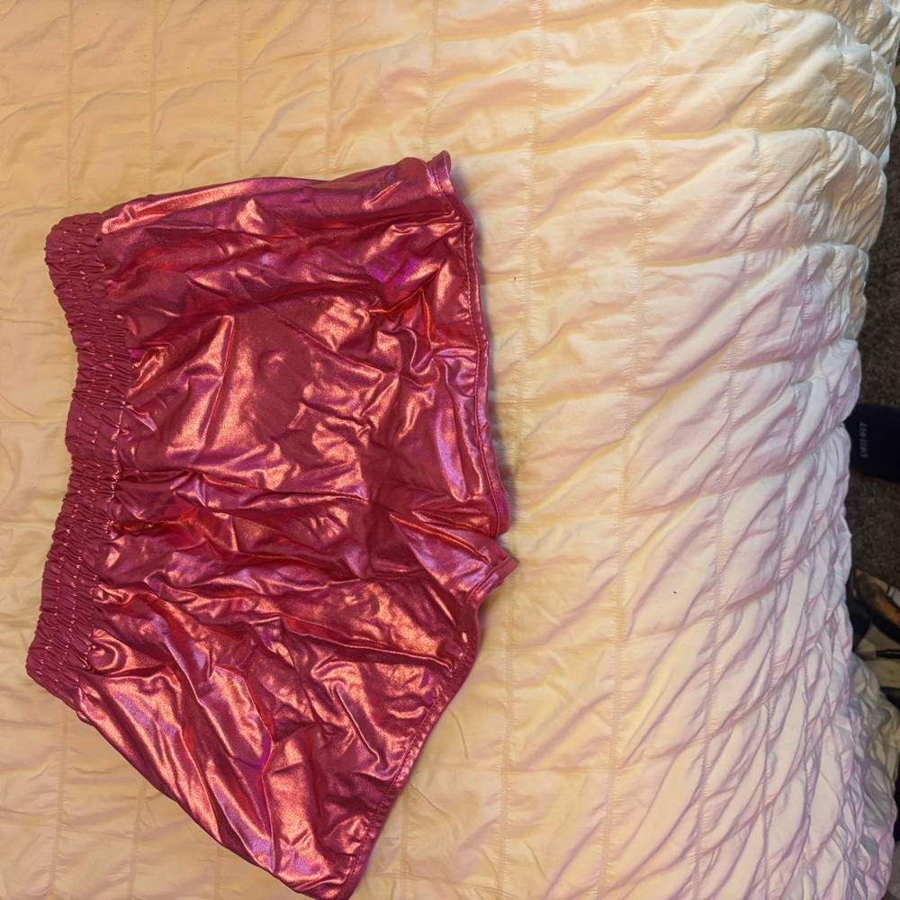 Shiny Pink Shorts